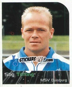 Sticker Stig Töfting - German Football Bundesliga 1999-2000 - Panini