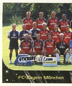 Sticker FC Bayern München - Mannschaft (Puzzle) - German Football Bundesliga 1999-2000 - Panini