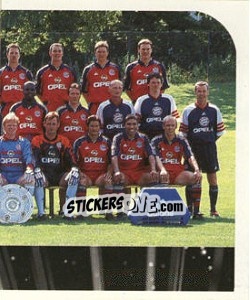 Sticker FC Bayern München - Mannschaft (Puzzle) - German Football Bundesliga 1999-2000 - Panini
