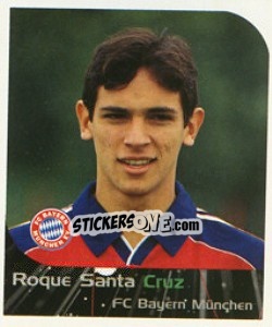 Cromo Roque Santa Cruz - German Football Bundesliga 1999-2000 - Panini