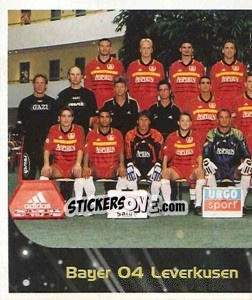 Sticker Bayer 04 Leverkusen - Mannschaft (Puzzle) - German Football Bundesliga 1999-2000 - Panini