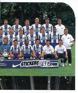 Sticker Hertha BSC Berlin - Mannschaft (Puzzle) - German Football Bundesliga 1999-2000 n. 63 - Panini