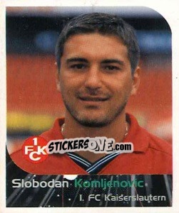 Sticker Slobodan Komljenovic - German Football Bundesliga 1999-2000 - Panini