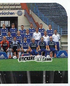 Sticker FC Schalke 04 Gelsenkirchen - Mannschaft (Puzzle) - German Football Bundesliga 1999-2000 n. 252 - Panini