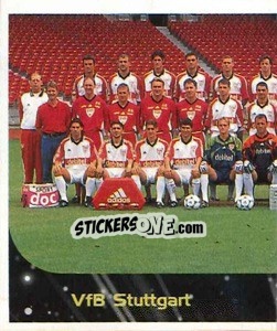 Sticker VfB Stuttgart - Mannschaft (Puzzle) - German Football Bundesliga 1999-2000 n. 278 - Panini