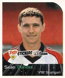 Sticker Sean Dundee - German Football Bundesliga 1999-2000 n. 298 - Panini