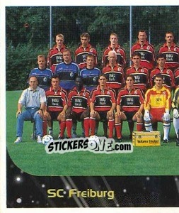 Sticker Sportclub Freiburg - Mannschaft (Puzzle) - German Football Bundesliga 1999-2000 n. 305 - Panini