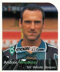 Sticker Andree Wiedener - German Football Bundesliga 1999-2000 - Panini