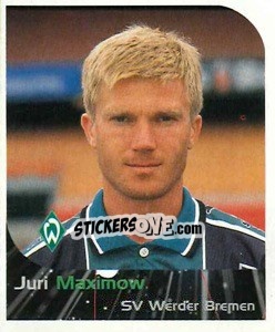 Cromo Juri Maximov - German Football Bundesliga 1999-2000 - Panini