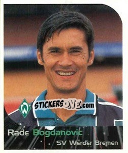Sticker Rade Bogdanovic - German Football Bundesliga 1999-2000 - Panini