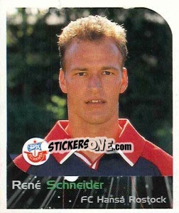 Sticker René Schneider - German Football Bundesliga 1999-2000 - Panini