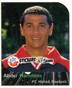 Sticker Abder Ramdane - German Football Bundesliga 1999-2000 - Panini
