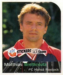 Sticker Matthias Breitkreuz - German Football Bundesliga 1999-2000 - Panini