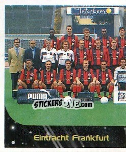 Sticker SG Eintracht Frankfurt - Mannschaft (Puzzle) - German Football Bundesliga 1999-2000 - Panini