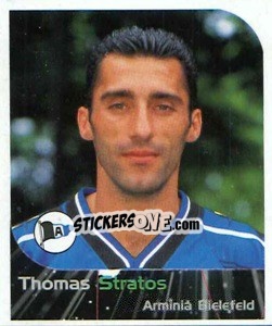 Sticker Thomas Stratos - German Football Bundesliga 1999-2000 n. 419 - Panini