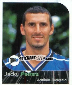 Sticker Jacky Peeters - German Football Bundesliga 1999-2000 - Panini