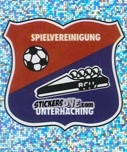 Sticker Wappen - SpVgg Unterhaching - German Football Bundesliga 1999-2000 - Panini