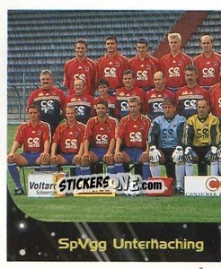 Cromo SpVgg Unterhaching - Mannschaft (Puzzle) - German Football Bundesliga 1999-2000 - Panini