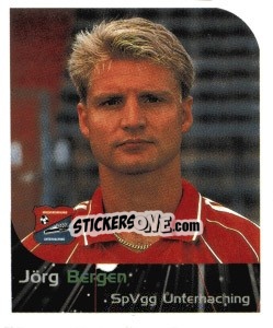 Sticker Jörg Bergen - German Football Bundesliga 1999-2000 - Panini