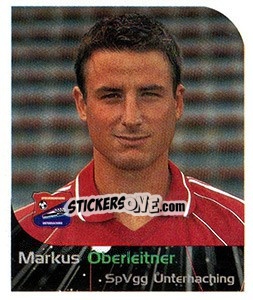 Sticker Markus Oberleitner - German Football Bundesliga 1999-2000 - Panini