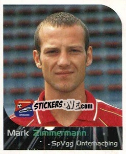 Sticker Mark Zimmermann - German Football Bundesliga 1999-2000 - Panini
