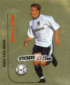 Sticker Bernd Maier (Gold) - German Football Bundesliga 1999-2000 - Panini