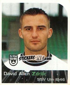 Sticker David Allen Zdrilic - German Football Bundesliga 1999-2000 - Panini