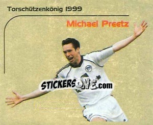 Sticker Torschütze 1999 Michael Preetz - German Football Bundesliga 1999-2000 - Panini