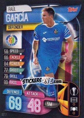 Sticker Raúl García - UEFA Champions League 2019-2020. Match Attax. Spain/Portugal n. GET7 - Topps