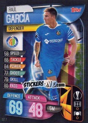 Figurina Raúl García - UEFA Champions League 2019-2020. Match Attax. Spain/Portugal - Topps