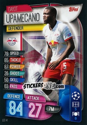 Sticker Dayot Upamecano - UEFA Champions League 2019-2020. Match Attax. Spain/Portugal n. LEI4 - Topps