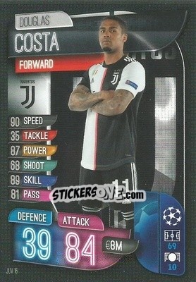 Sticker Douglas Costa - UEFA Champions League 2019-2020. Match Attax. Italy n. JUV16 - Topps