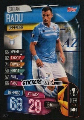 Sticker Ștefan Radu - UEFA Champions League 2019-2020. Match Attax. Italy n. LAZ4 - Topps