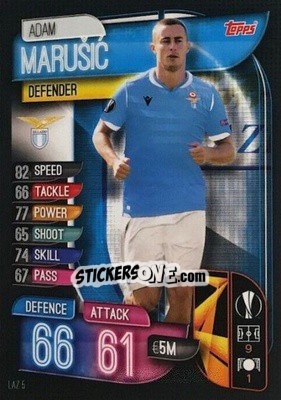 Sticker Adam Marušic - UEFA Champions League 2019-2020. Match Attax. Italy n. LAZ5 - Topps