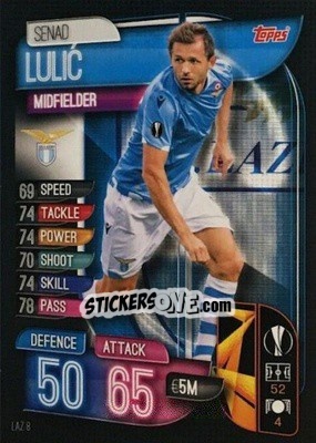 Sticker Senad Lulic - UEFA Champions League 2019-2020. Match Attax. Italy n. LAZ8 - Topps