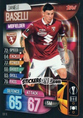 Sticker Daniele Baselli - UEFA Champions League 2019-2020. Match Attax. Italy n. TOR10 - Topps