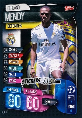 Sticker Ferland Mendy - UEFA Champions League 2019-2020. Match Attax. Italy n. REA6 - Topps