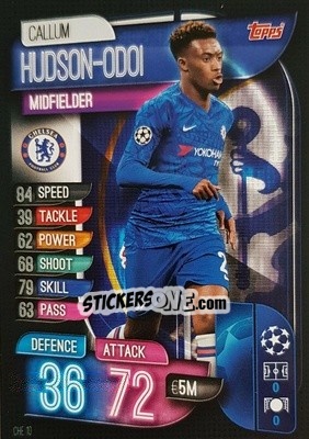 Sticker Callum Hudson-Odoi - UEFA Champions League 2019-2020. Match Attax. Italy n. CHE10 - Topps