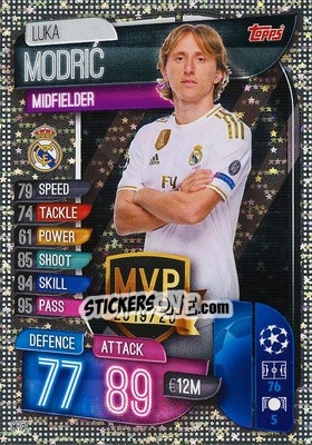 Sticker Luka Modric - UEFA Champions League 2019-2020. Match Attax. Italy n. C-REA - Topps