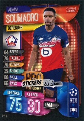 Sticker Adama Soumaoro - UEFA Champions League 2019-2020. Match Attax. Italy n. PP18 - Topps