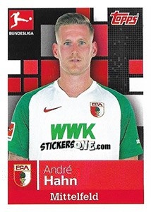 Sticker André Hahn - German Football Bundesliga 2019-2020 n. 14 - Topps