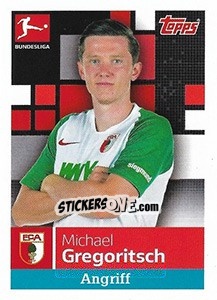 Sticker Michael Gregoritsch - German Football Bundesliga 2019-2020 n. 16 - Topps