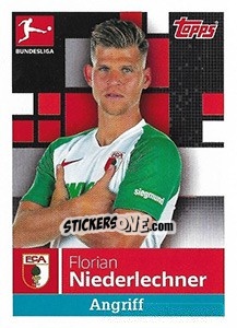 Sticker Florian Niederlechner - German Football Bundesliga 2019-2020 n. 17 - Topps