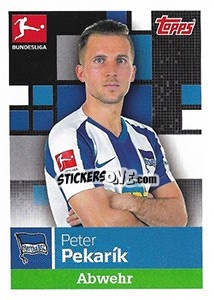 Sticker Peter Pekarik - German Football Bundesliga 2019-2020 - Topps