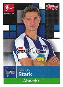 Sticker Niklas Stark - German Football Bundesliga 2019-2020 n. 22 - Topps
