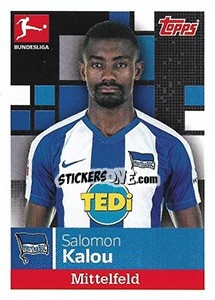 Sticker Salomon Kalou - German Football Bundesliga 2019-2020 n. 31 - Topps