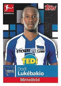 Cromo Dodi Lukébakio - German Football Bundesliga 2019-2020 - Topps