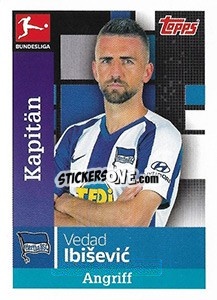 Figurina Vedad Ibisevic - German Football Bundesliga 2019-2020 - Topps