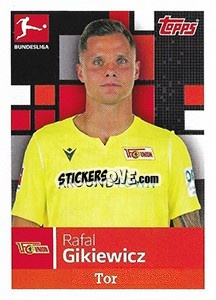 Sticker Rafal Gikiewicz - German Football Bundesliga 2019-2020 n. 35 - Topps