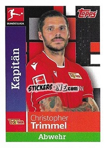 Sticker Christopher Trimmel - German Football Bundesliga 2019-2020 n. 36 - Topps